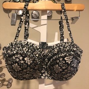 Super Cute Black & White 36DD Bikini Top